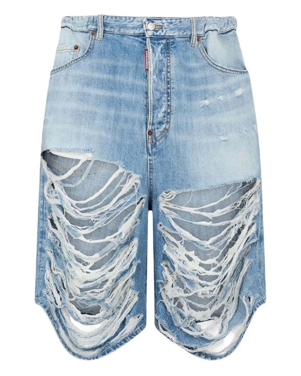 Bermudas Con Efecto Lavado DSquared² de hombre de color Blue