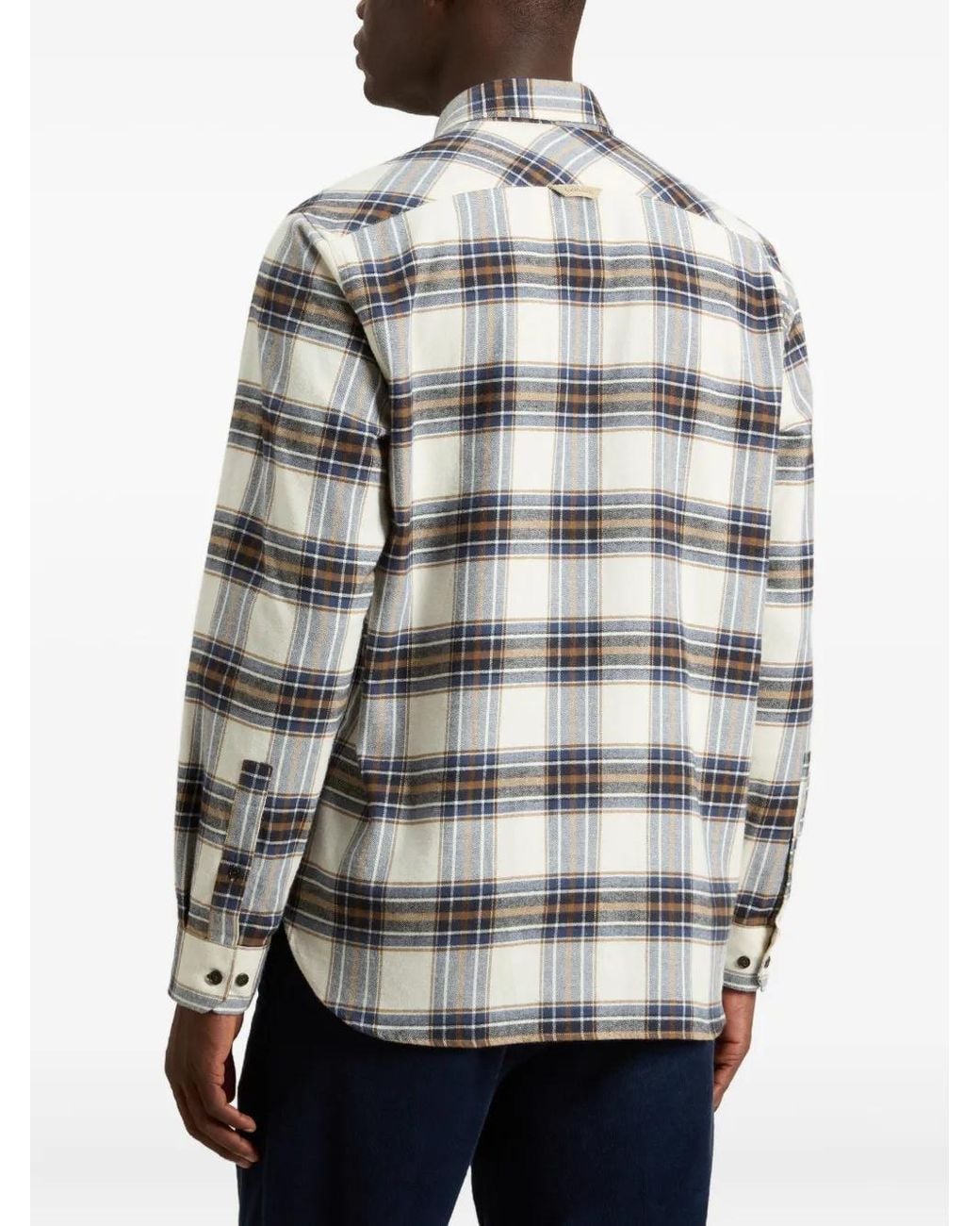 Woolrich Geruit Flanellen Overhemd in het Gray voor heren