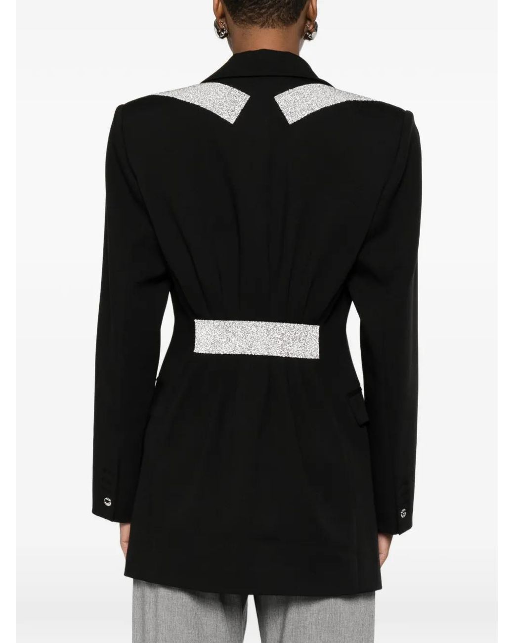 Coperni Black Embellished Single-Breasted Blazer