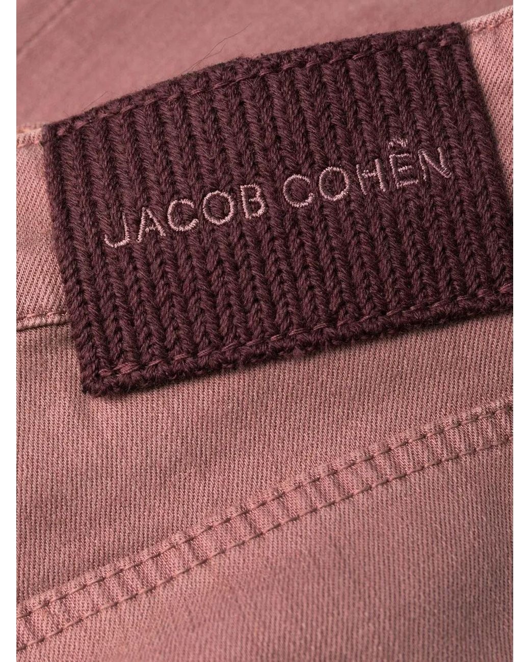 Jacob Cohen Red Mid-Rise Skinny Jeans