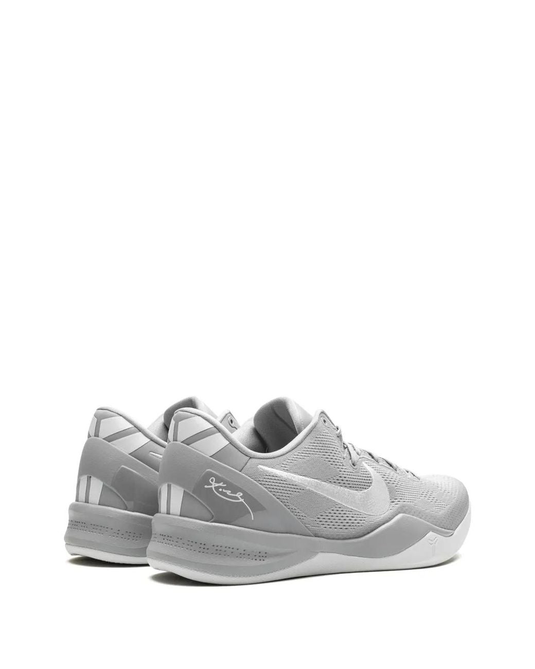 Nike White Kobe 8 Protro "Wolf" Sneakers for men
