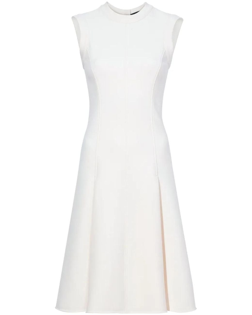 Proenza Schouler White Kara Pleat-Detail Dress