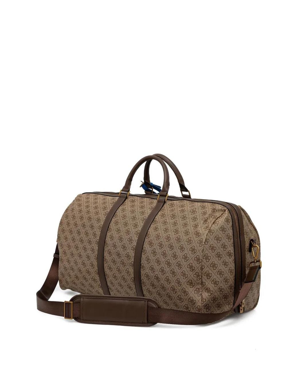 Guess Brown Pisa 4G Logo Weekender Bag for men