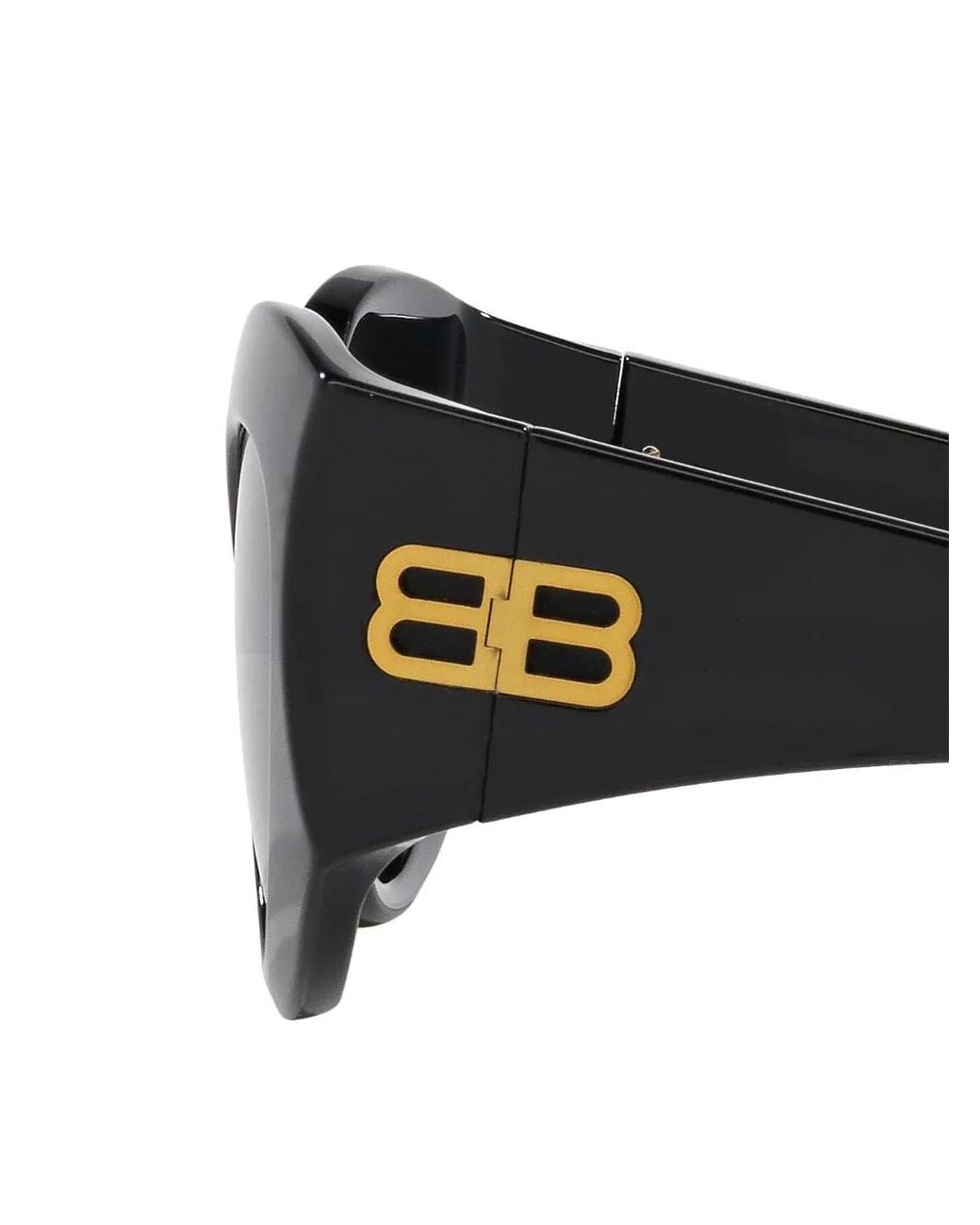 Balenciaga Brown Logo-Plaque Round-Frame Sunglasses