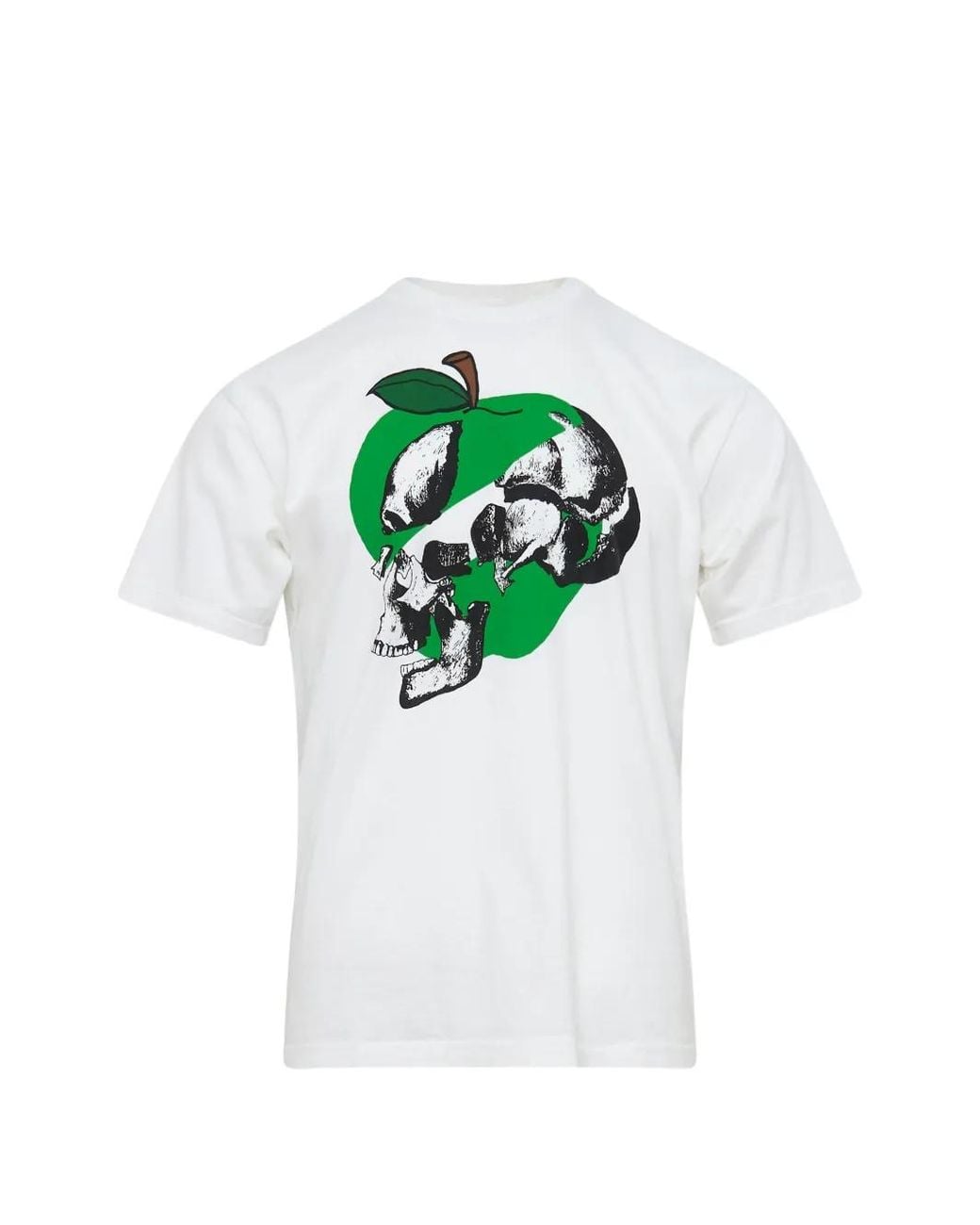 Undercover White Skull Apple-Print T-Shirt for men