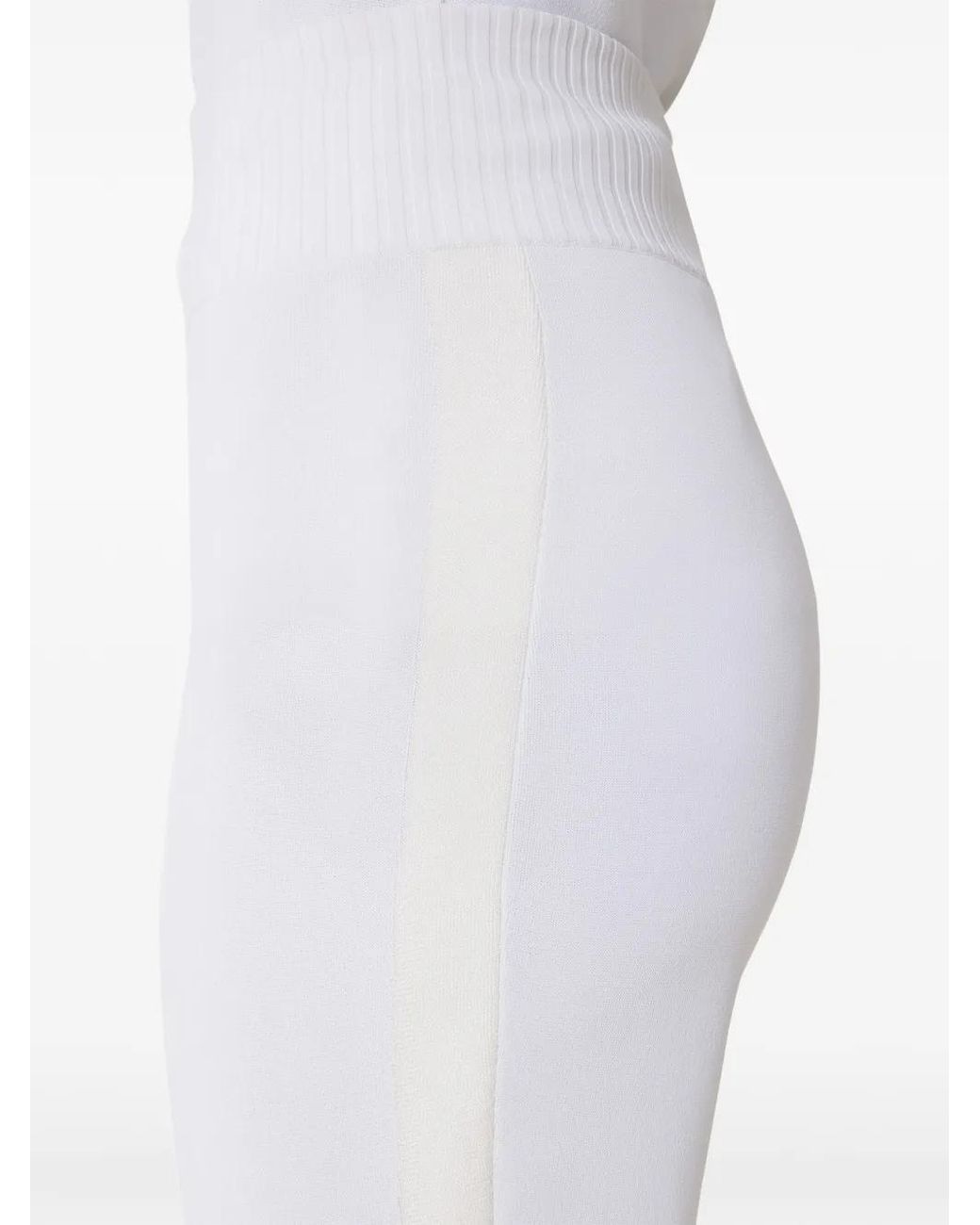 Lanvin White Viscose Leggings