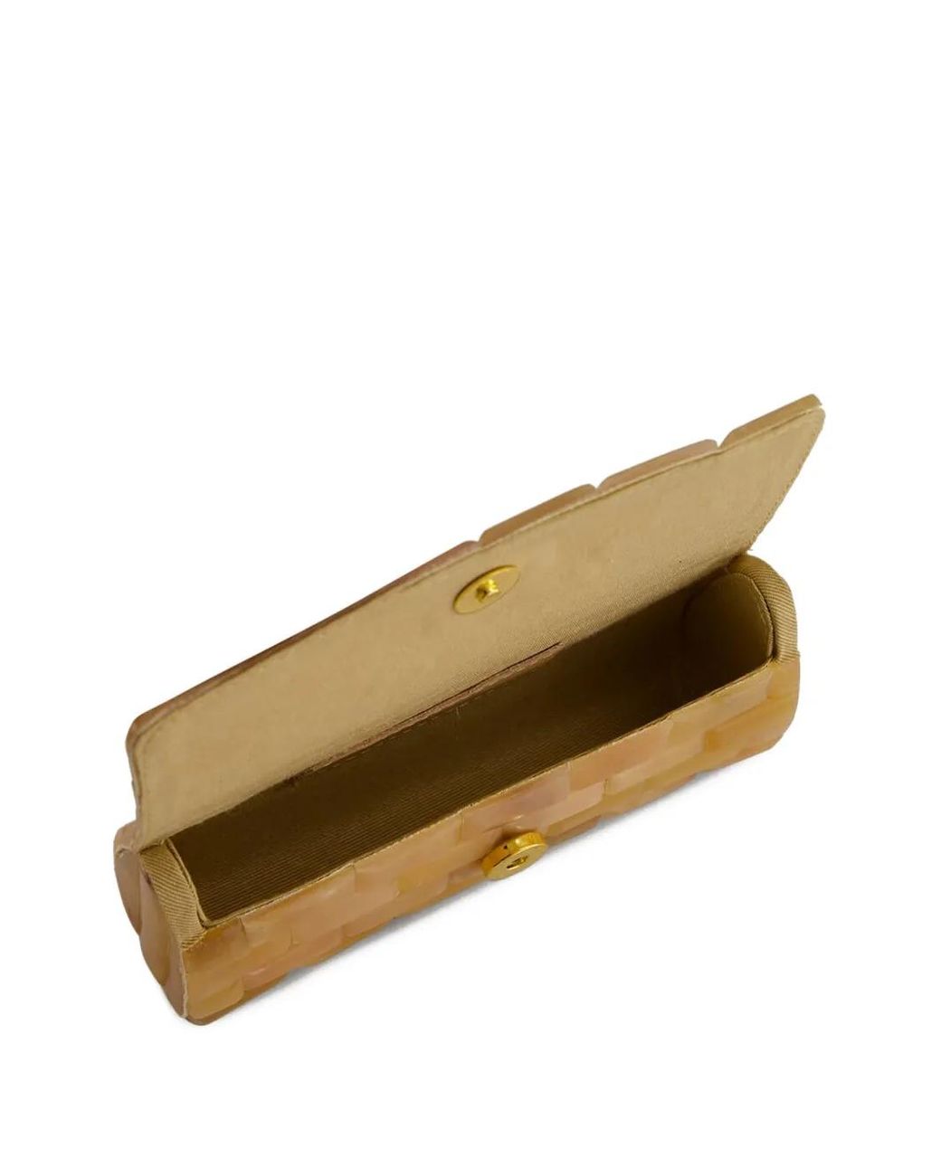 Glorinha Paranagua Natural Anouska Brick-Pattern Clutch Bag