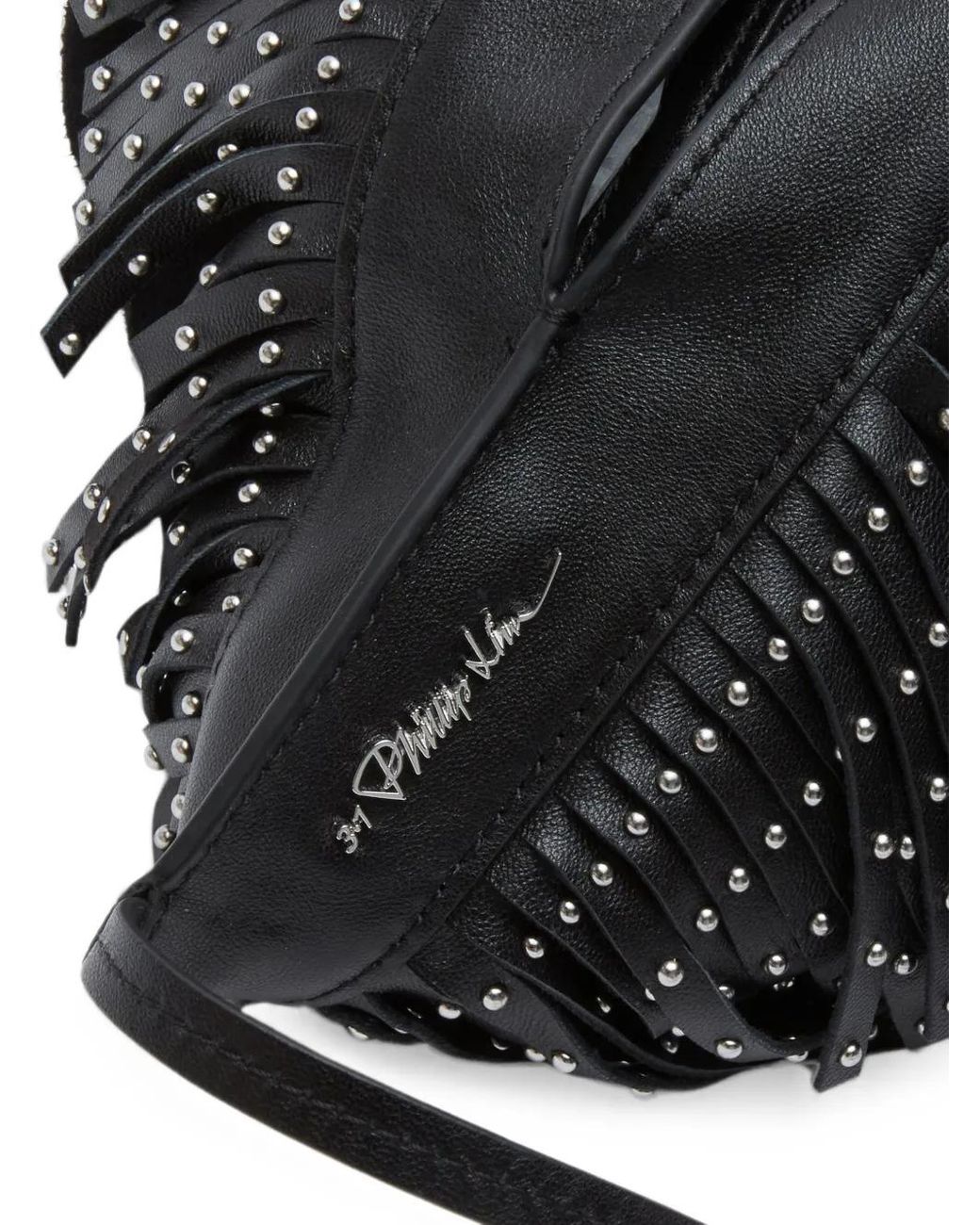 3.1 Phillip Lim Black Luna Fringed Shoulder Bag