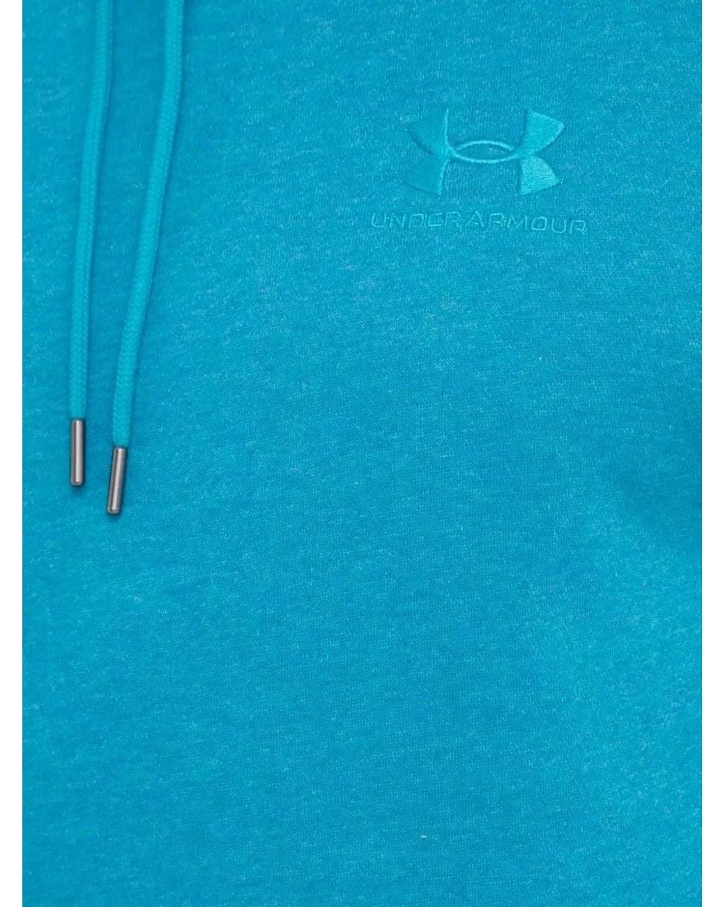 Under Armour Blue Logo-Embroidered Hoodie for men
