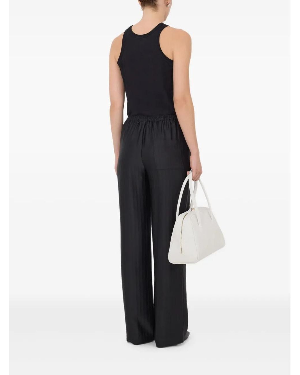 Loulou de Saison Black Kadala Striped Elasticated Trousers