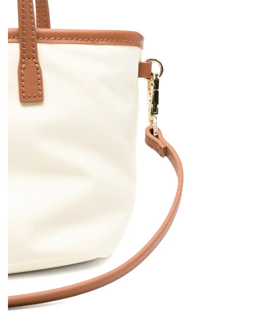 Mc2 Saint Barth White Mini Logo-Embroidered Tote Bag