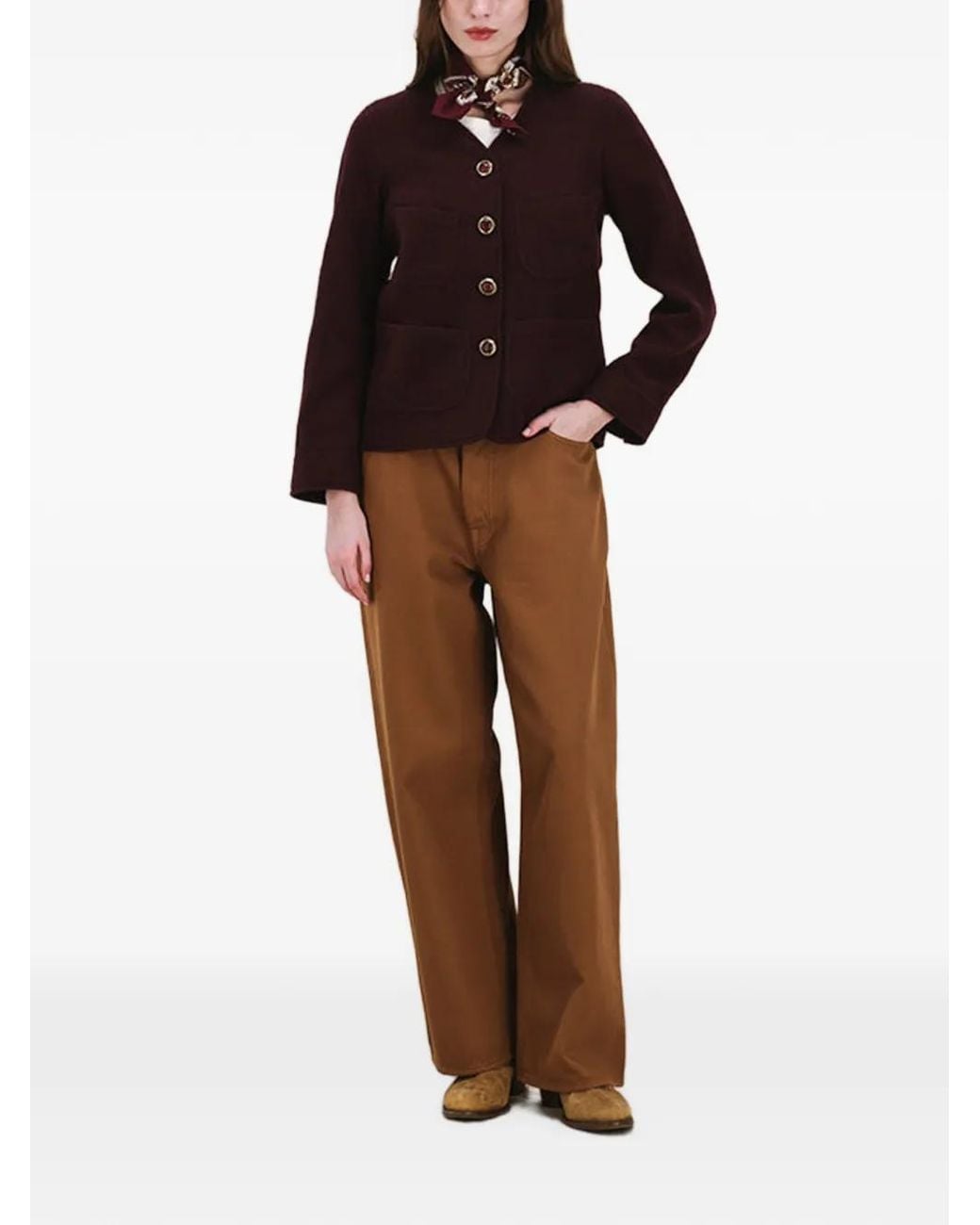 Fortela Red Fillory Wool Jacket