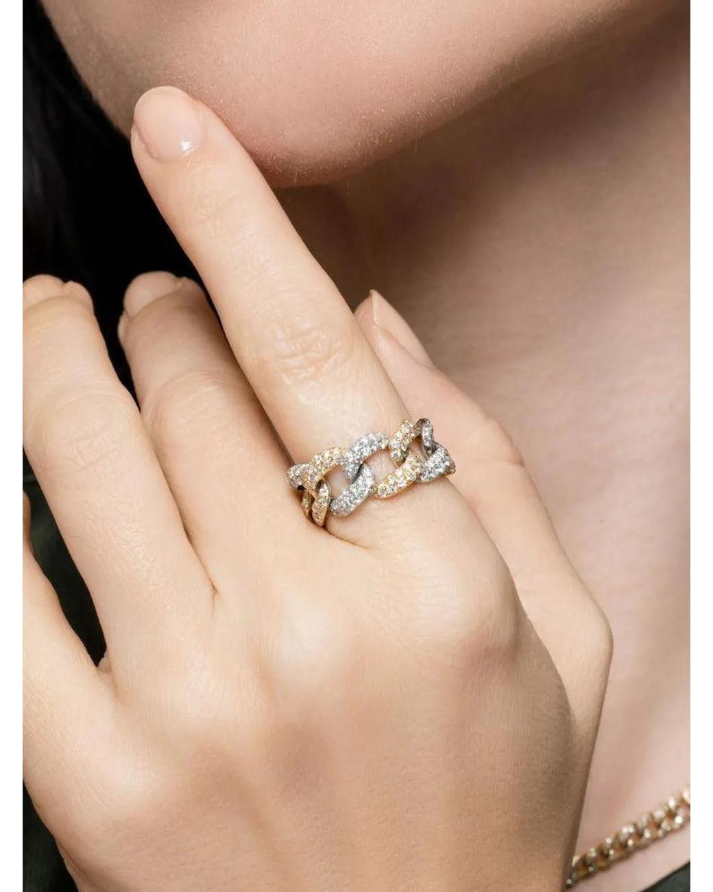 SHAY Metallic Essential Link Diamond Ring