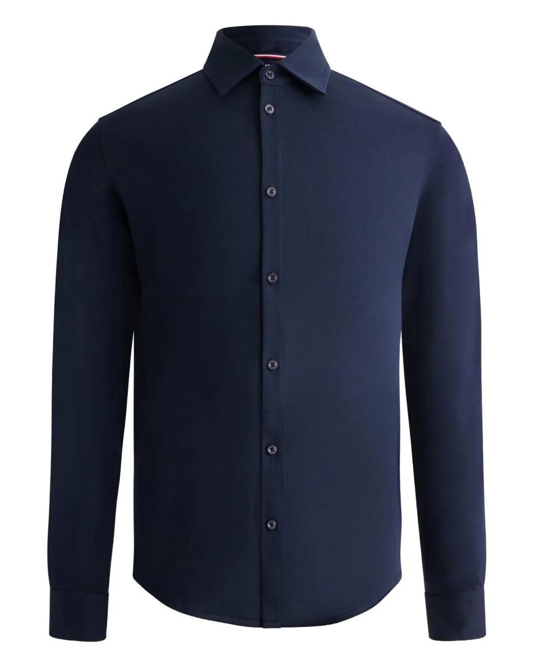 Fusalp Blue Long-Sleeve Buttoned Shirt for men