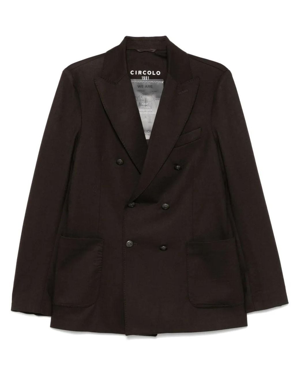Circolo 1901 Black Double-Breasted Blazer for men