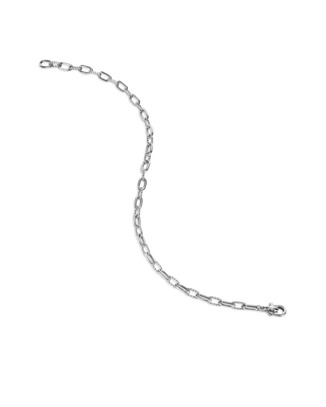 David Yurman White Sterling Madison Chain Bracelet (3Mm)