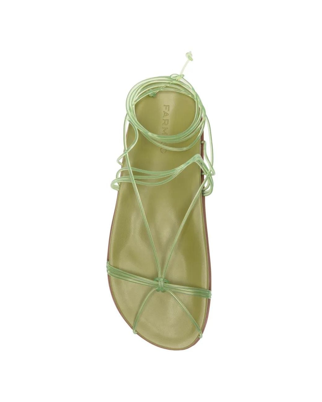 Farm Rio Green Spaghetti Jelly Sandals