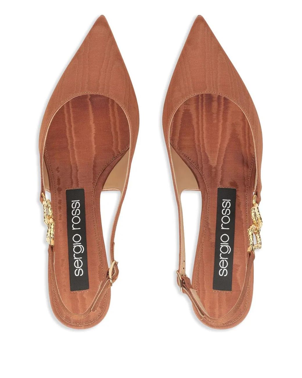Sergio Rossi Brown 50Mm Sea Scale Pumps