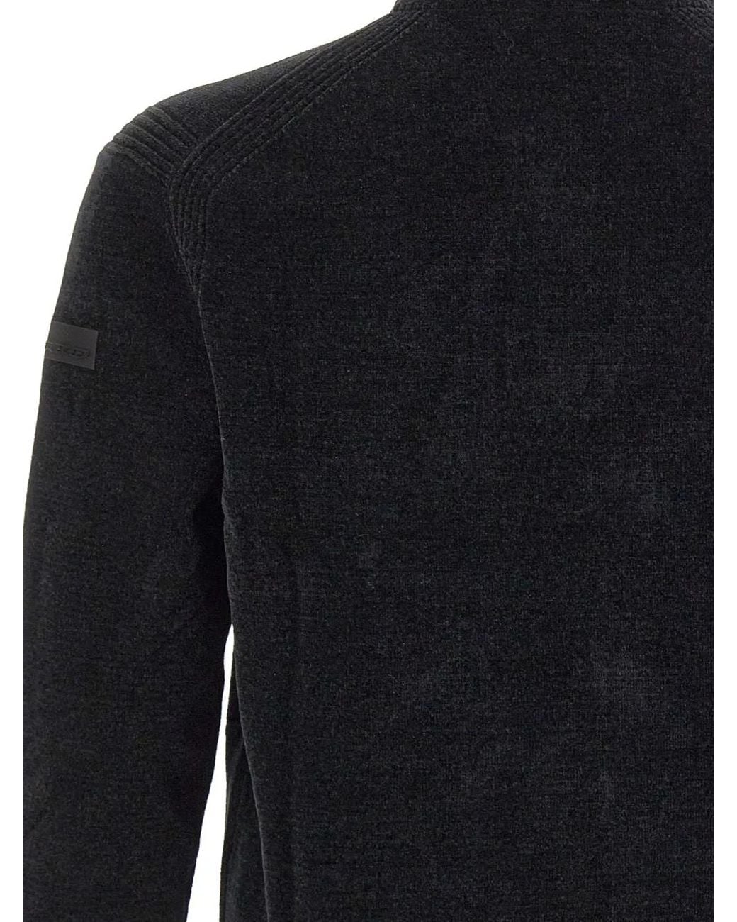 Rrd Blue Half-Zip Chenille Sweater for men