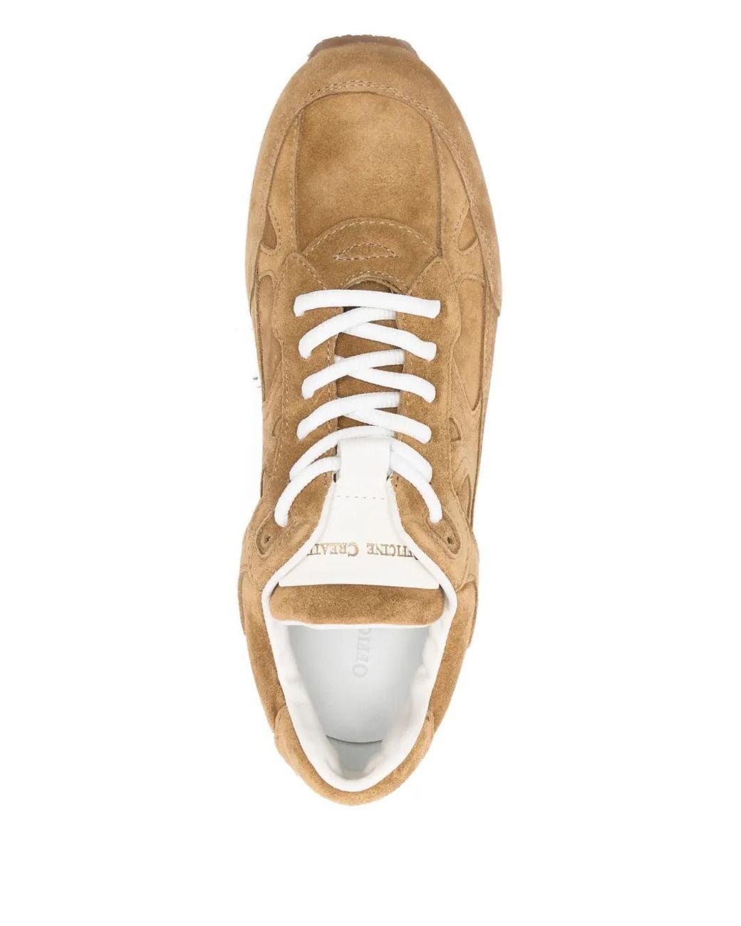 Officine Creative Brown Panelled Away Trainers