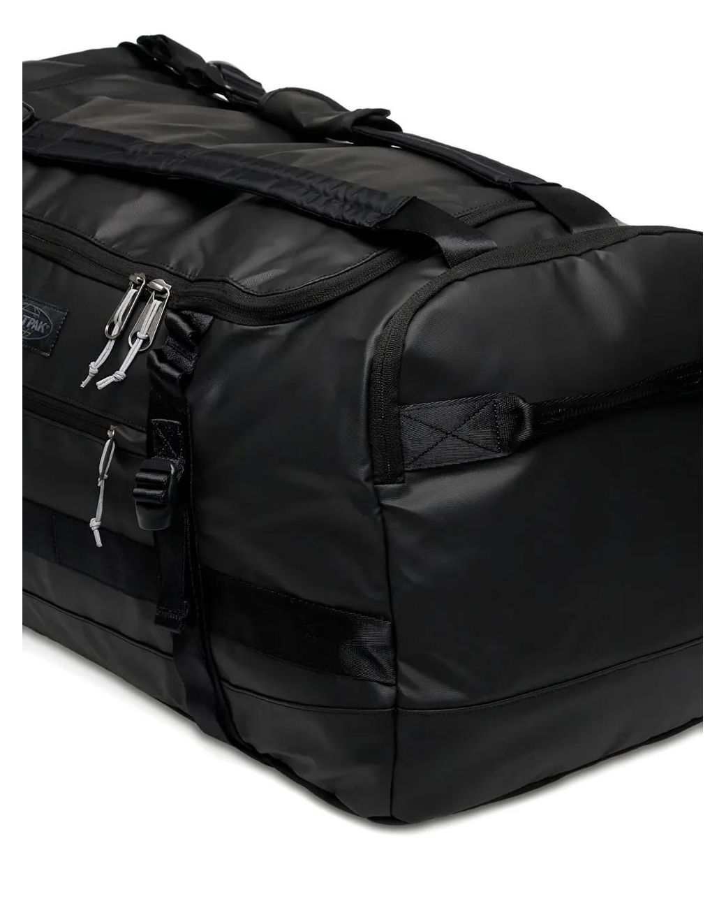 Eastpak Black Padded Logo-Patch Duffle Bag