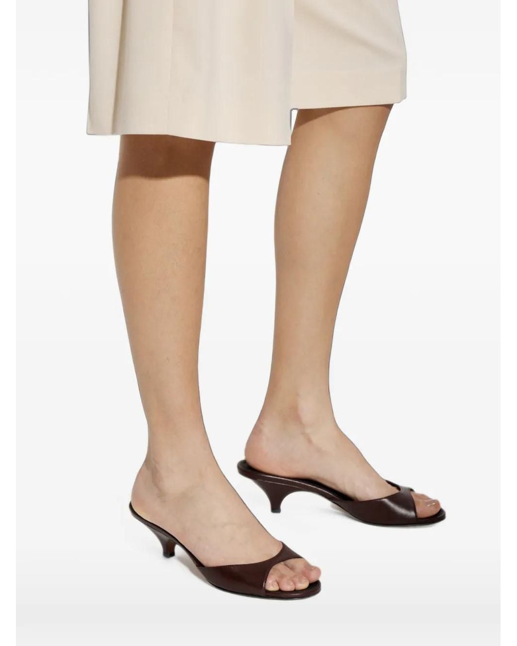 Neous Brown Hynia Leather Sandals