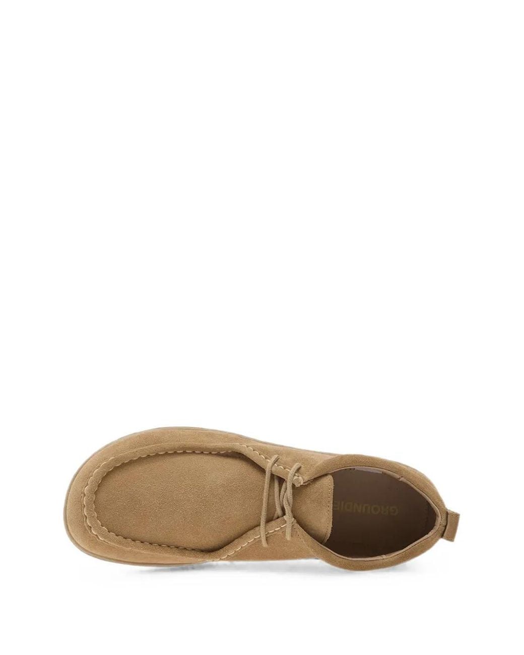 Groundies Brown Suede Moccasin-Style Sneakers