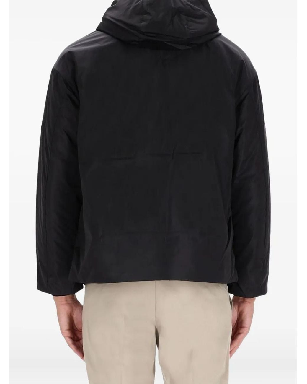 Premiata Black Solid Hood Jacket for men