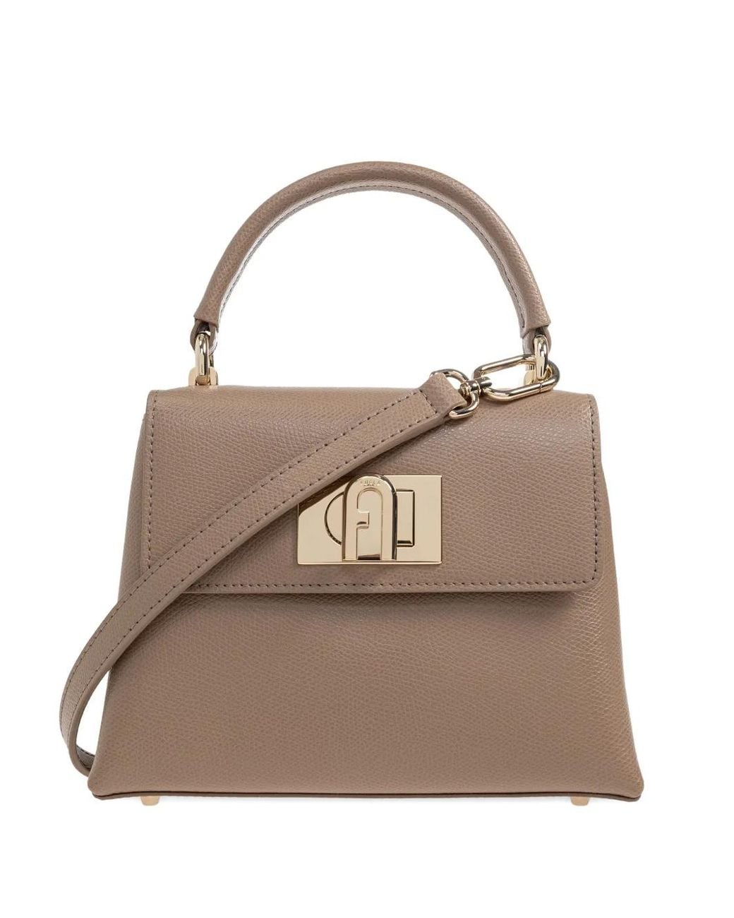 Furla Brown Leather Tote Bag