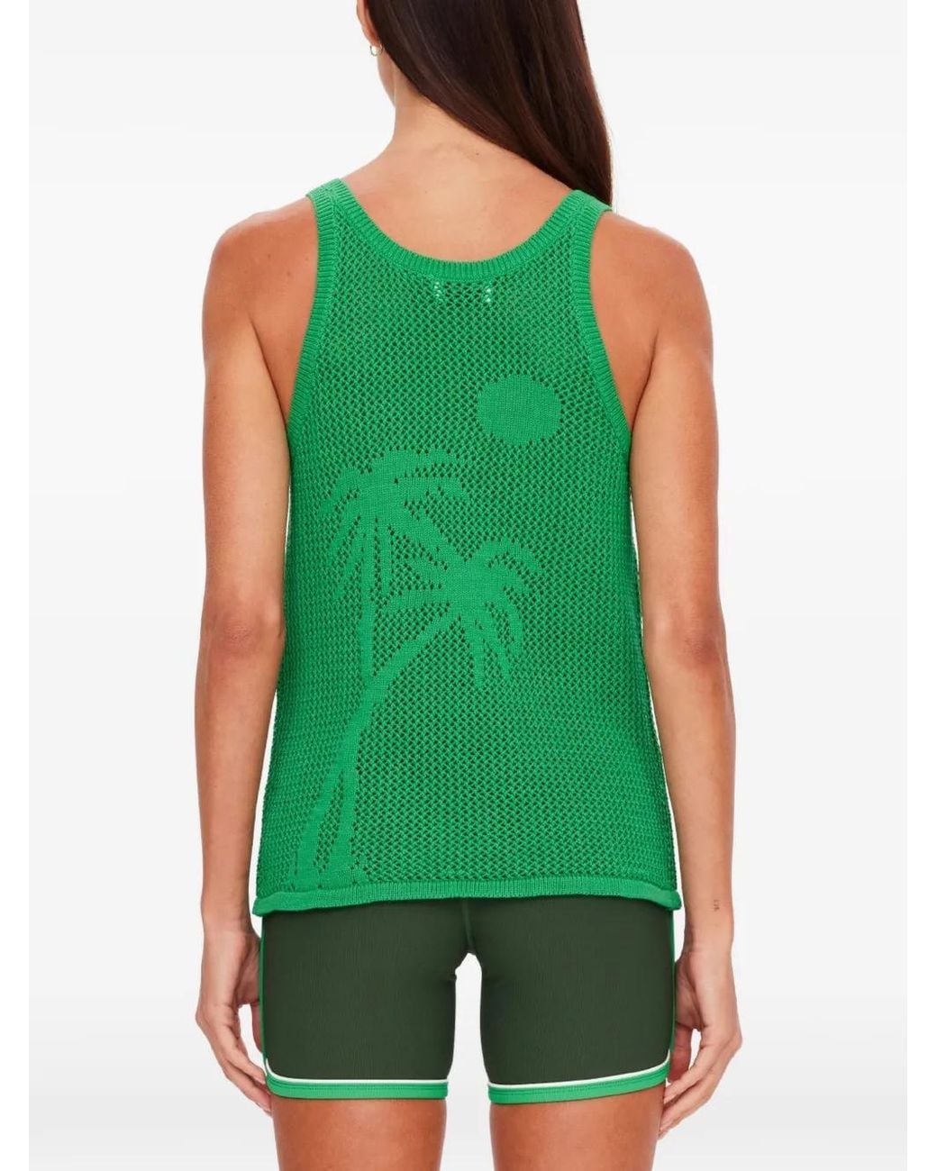 The Upside Green La Paz Riva Knitted Tank Top