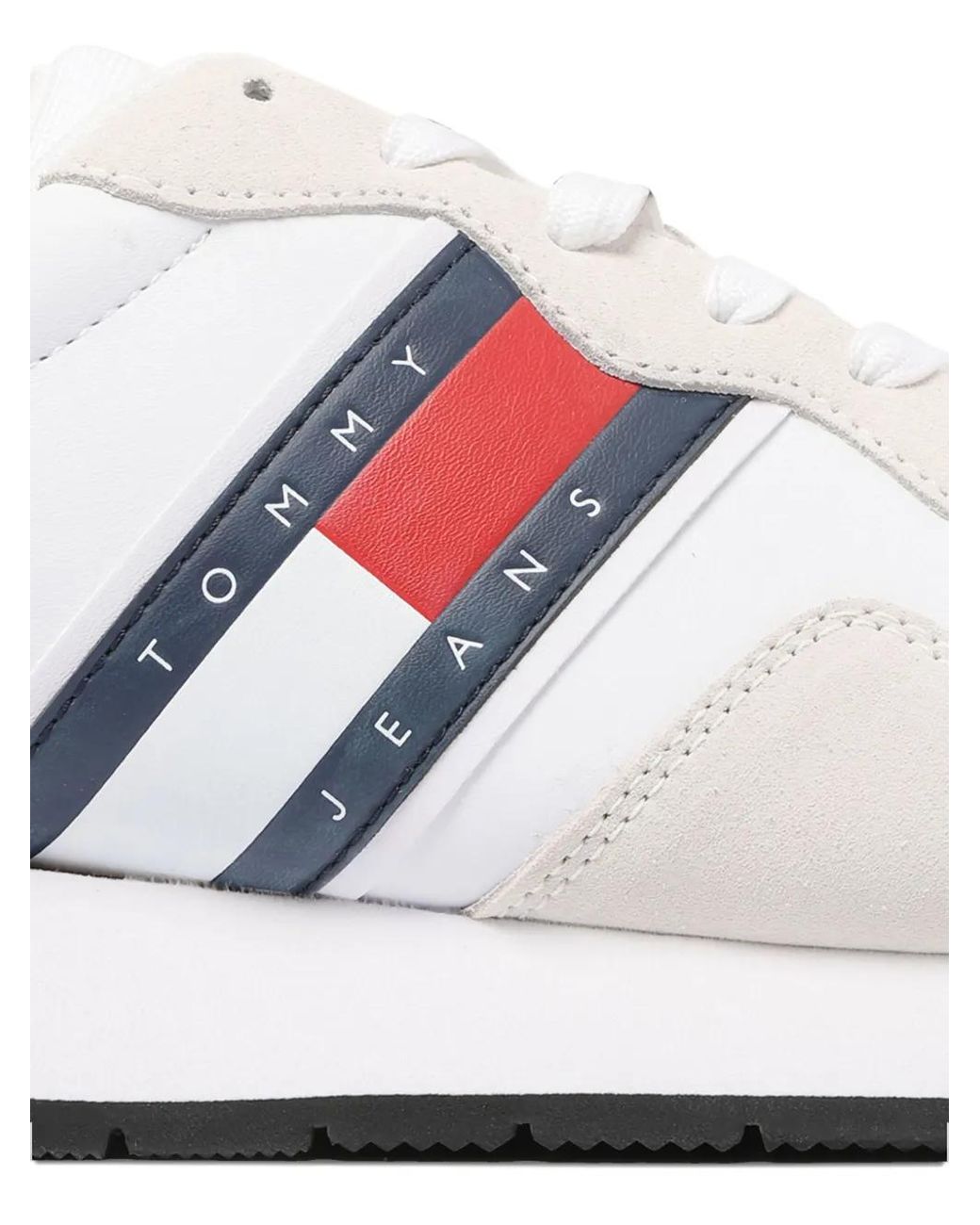 Tommy Hilfiger White Leather Sneakers for men