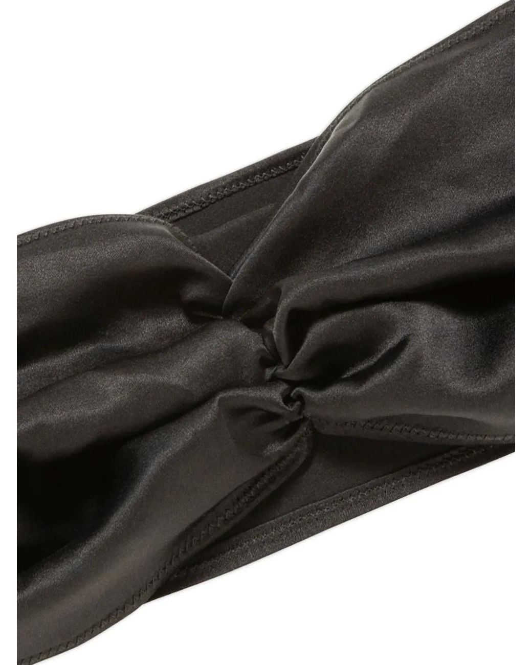 Jennifer Behr Black Norma Twisted Head Wrap