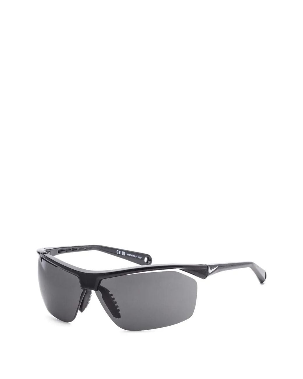 Nike Gray Tailwind Geometric-Frame Sunglasses for men