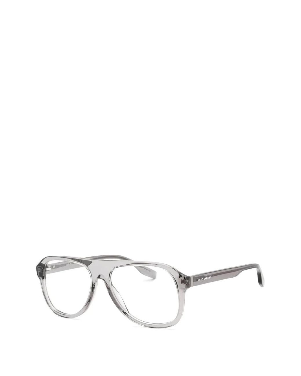 Marc Jacobs Natural Transparent Pilot-Frame Glasses for men