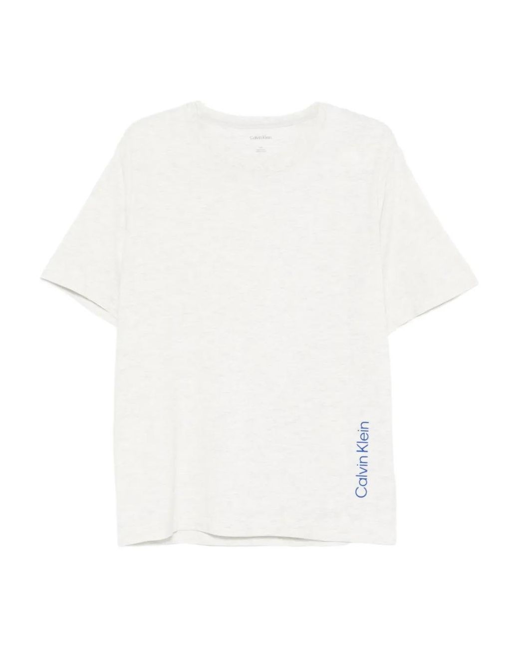 Calvin Klein White Logo-Print T-Shirt for men