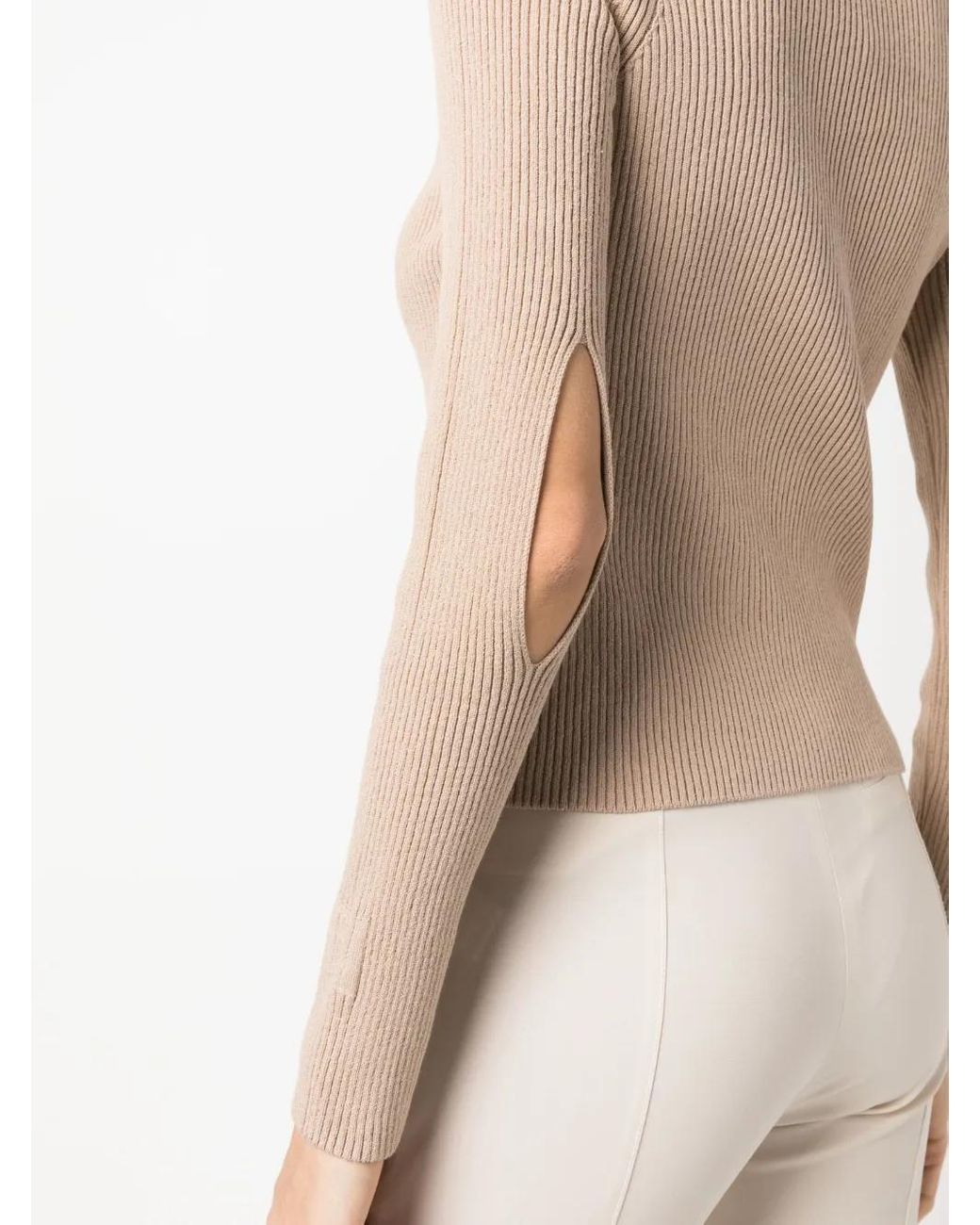 Fendi Geribbeld Katoenen Vest in het Natural