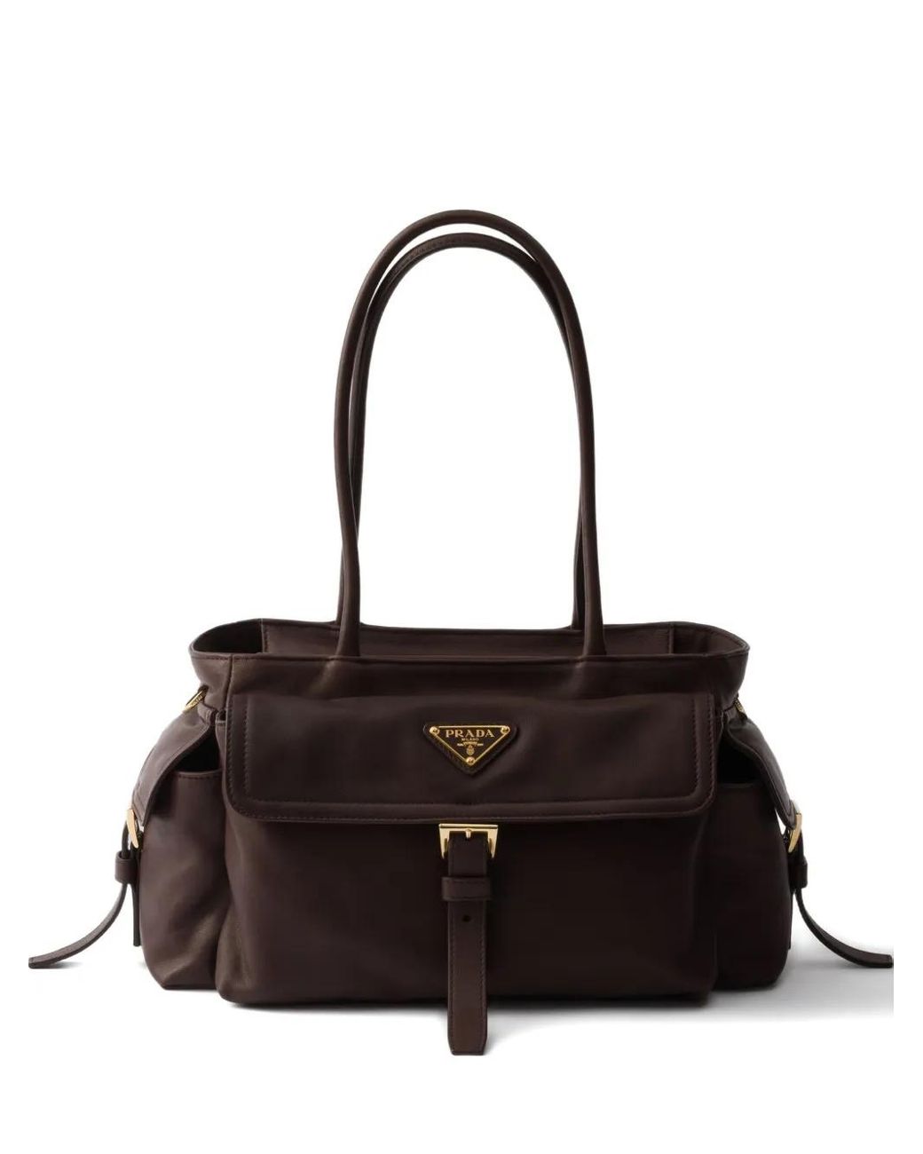 Borsa Shopping Explore Medium di Prada in Black