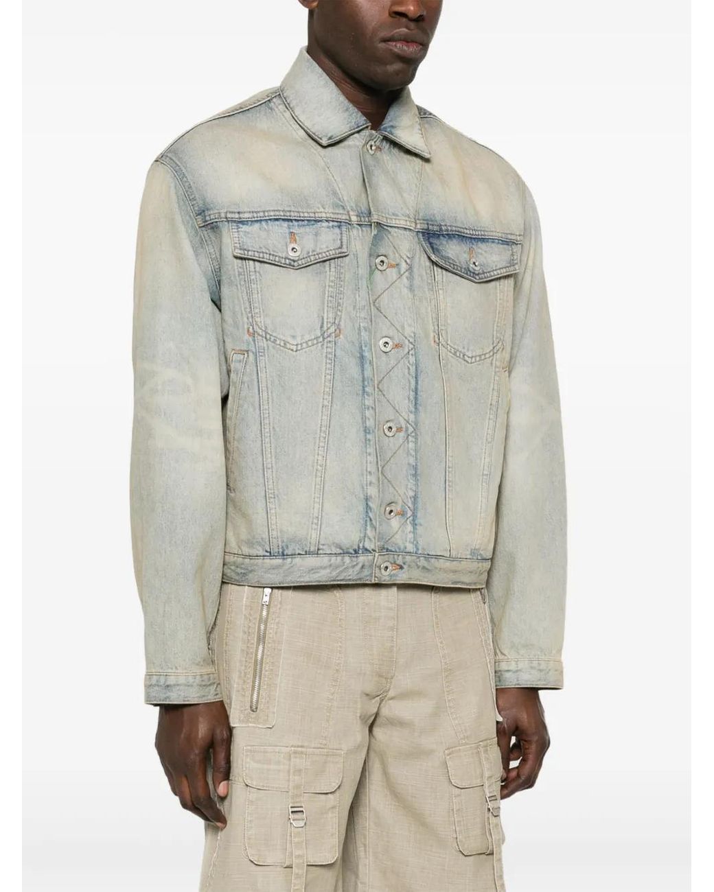 Chaqueta Drawn Varsity Vaquera KENZO de hombre de color Gray