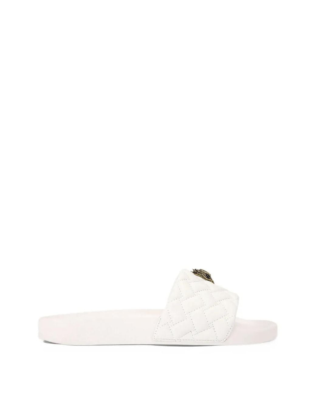 Kurt Geiger White Meena Eagle Slide
