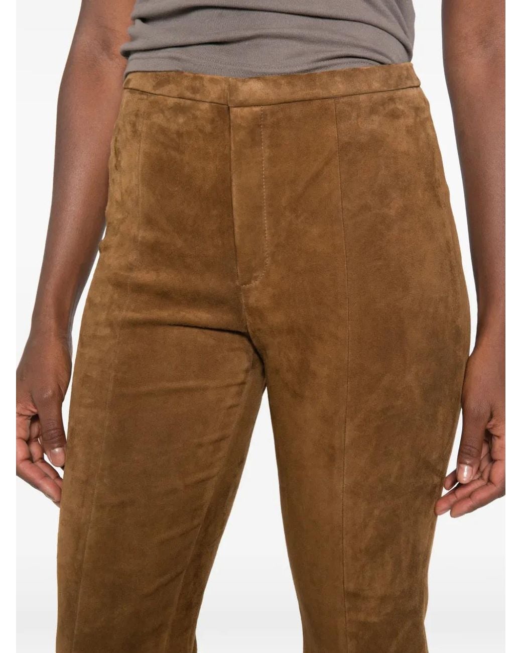 Stouls Brown Pantalon Icham En Daim