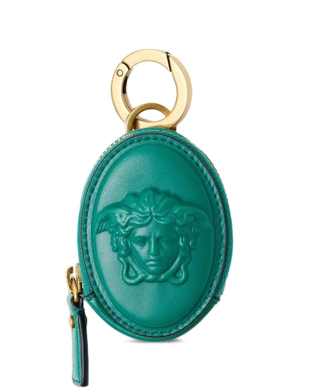 Versace Blue Lou Nappa Coin Purse