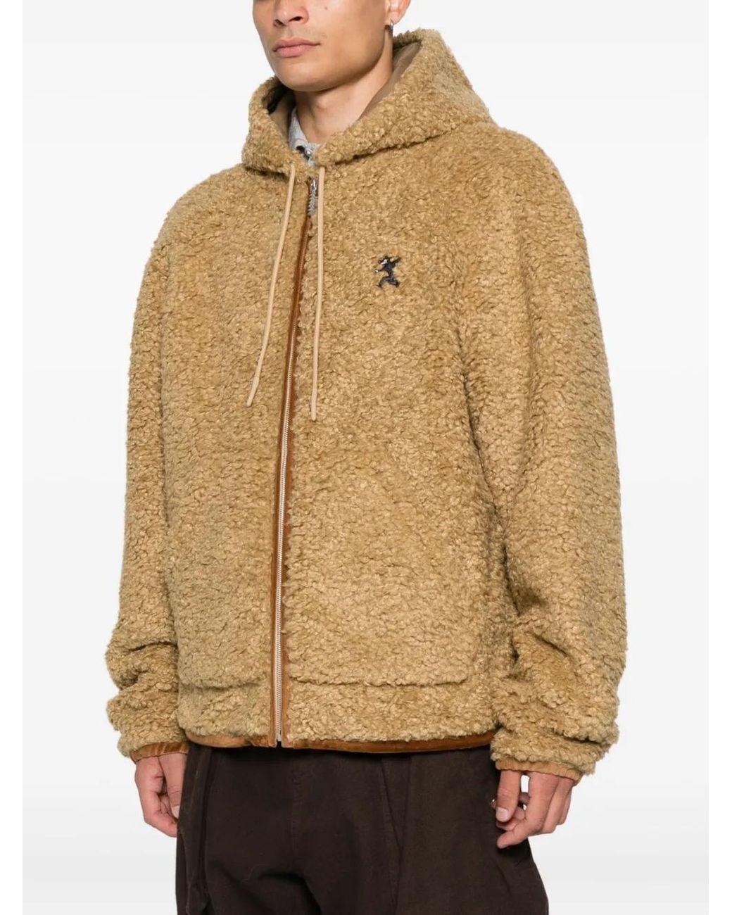 Marni Natural Hooded Zip-Up Jacket for men
