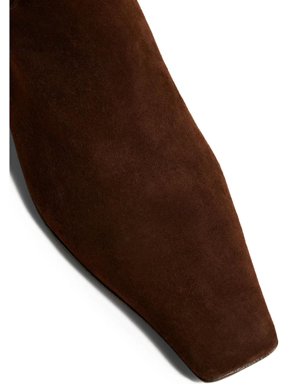 Khaite Brown Marfa Suede Leather Boots