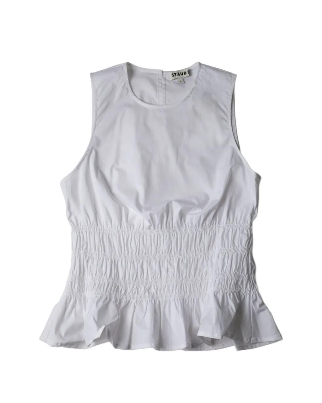 Staud Gray Culver Round-Neck Top