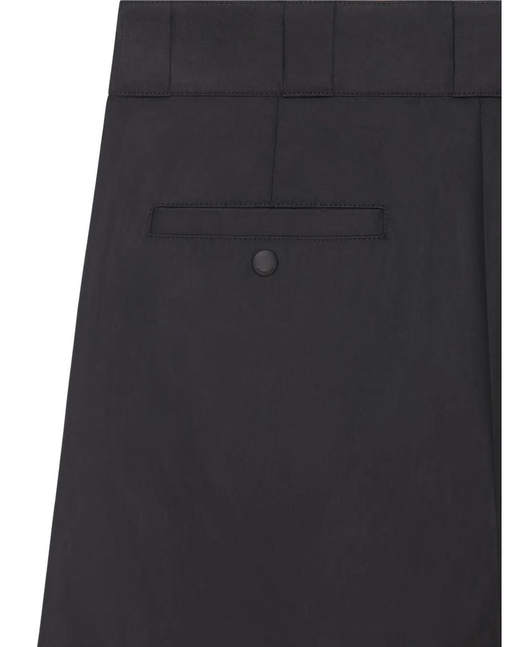 Givenchy Gray Logo-Patch Chino Shorts for men