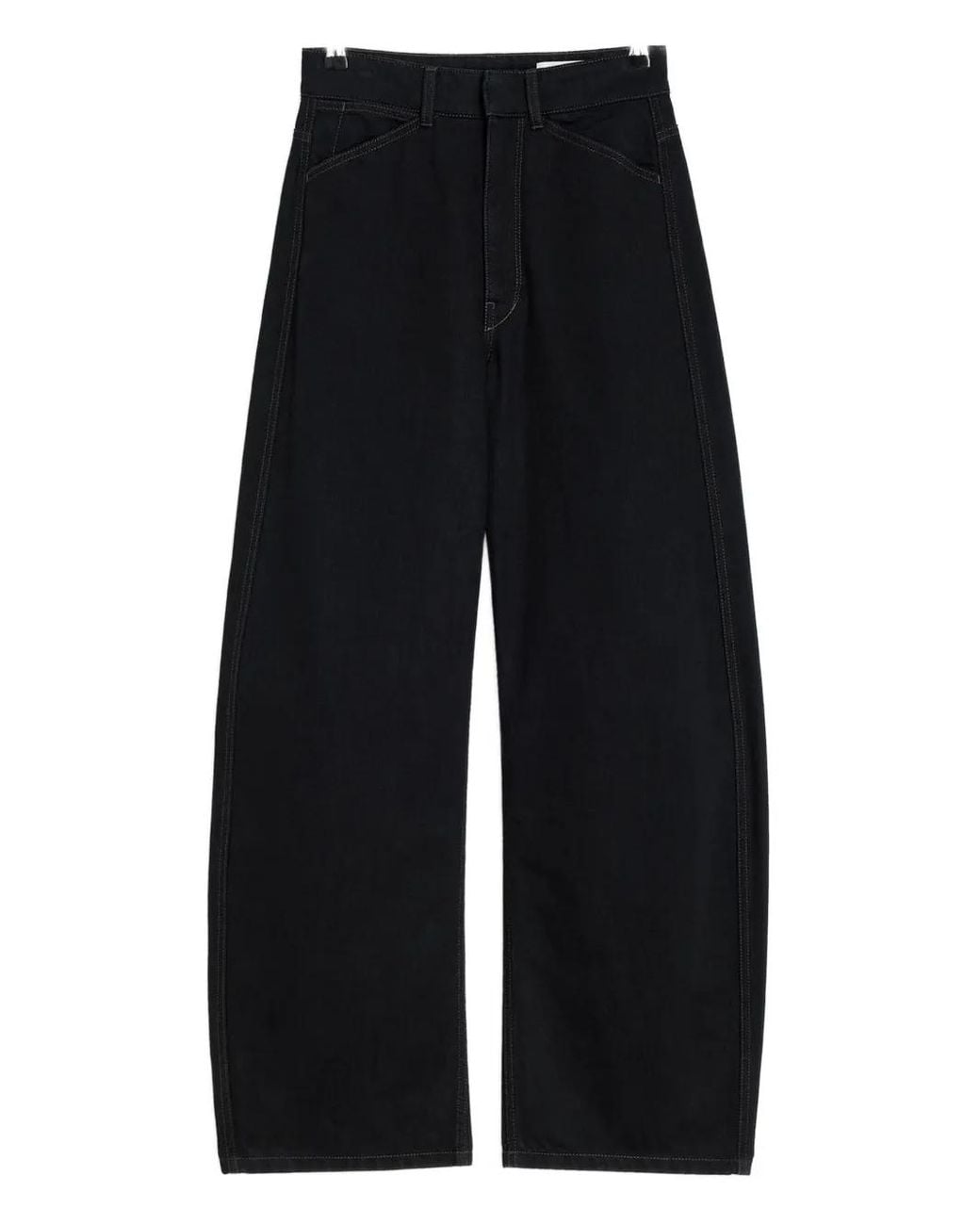 Lemaire Blue High-Waisted Curved Jeans