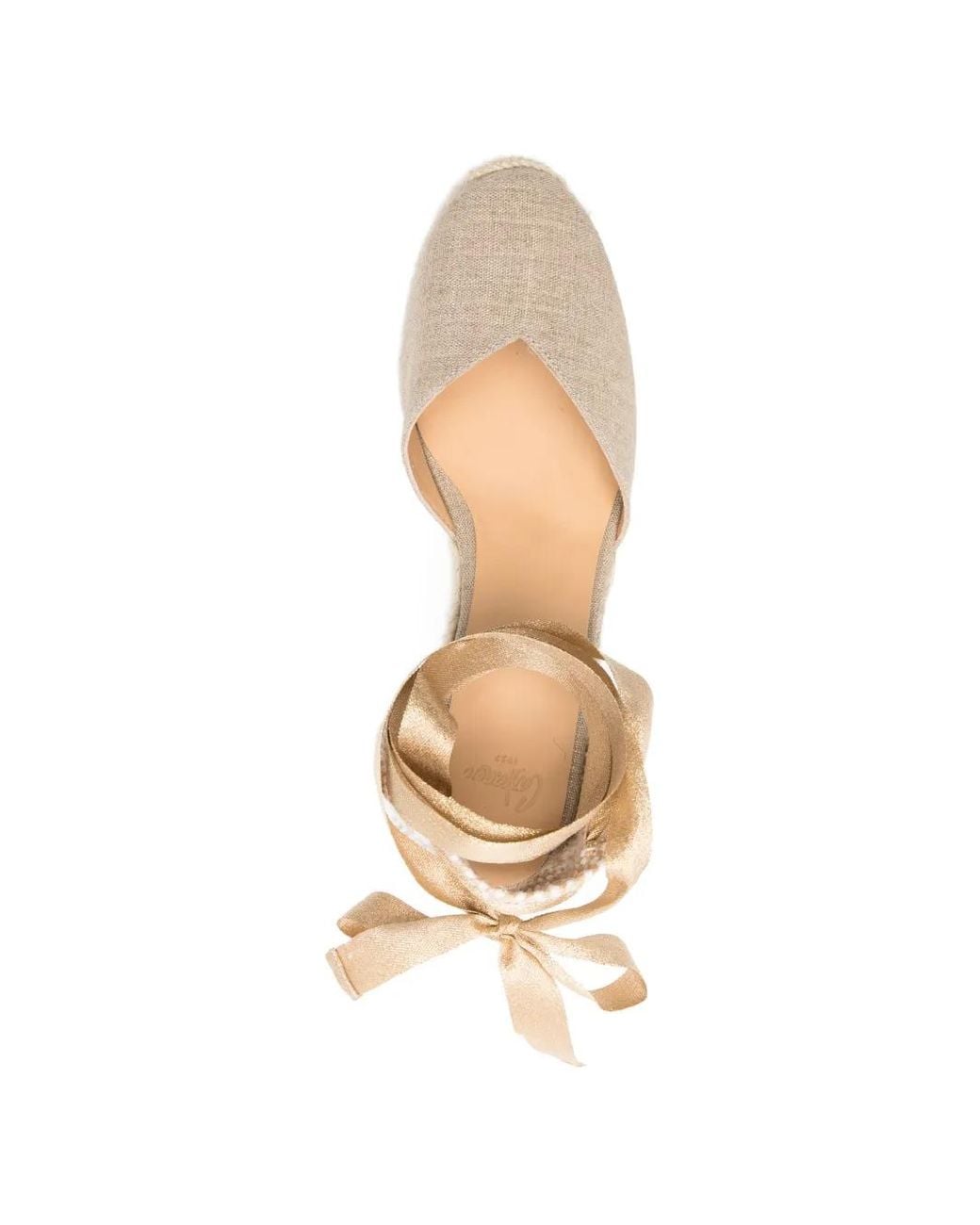 Castaner White Chiara Ribbon Wraparound Espadrilles