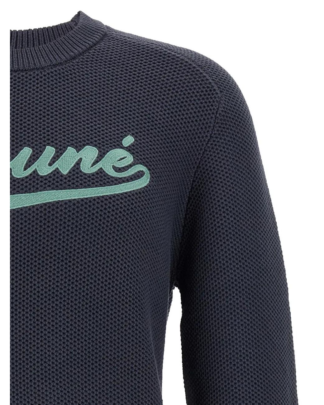 Maison Kitsuné Blue Varsity Jumper for men