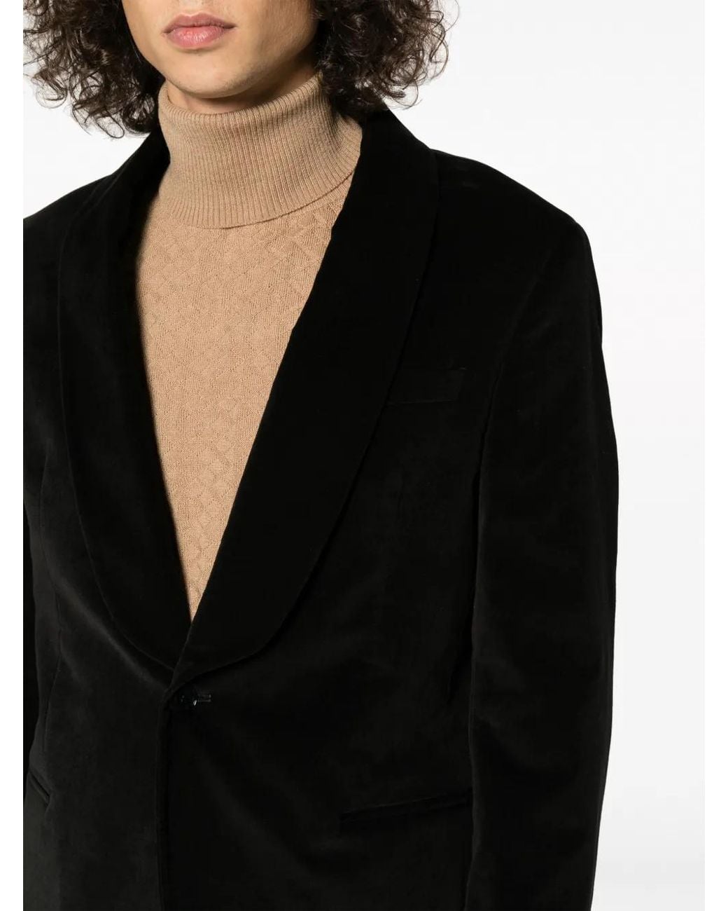 Herbert Ritz Manuel Ritz Single-Breasted Velvet Suit in Black for Men | Lyst