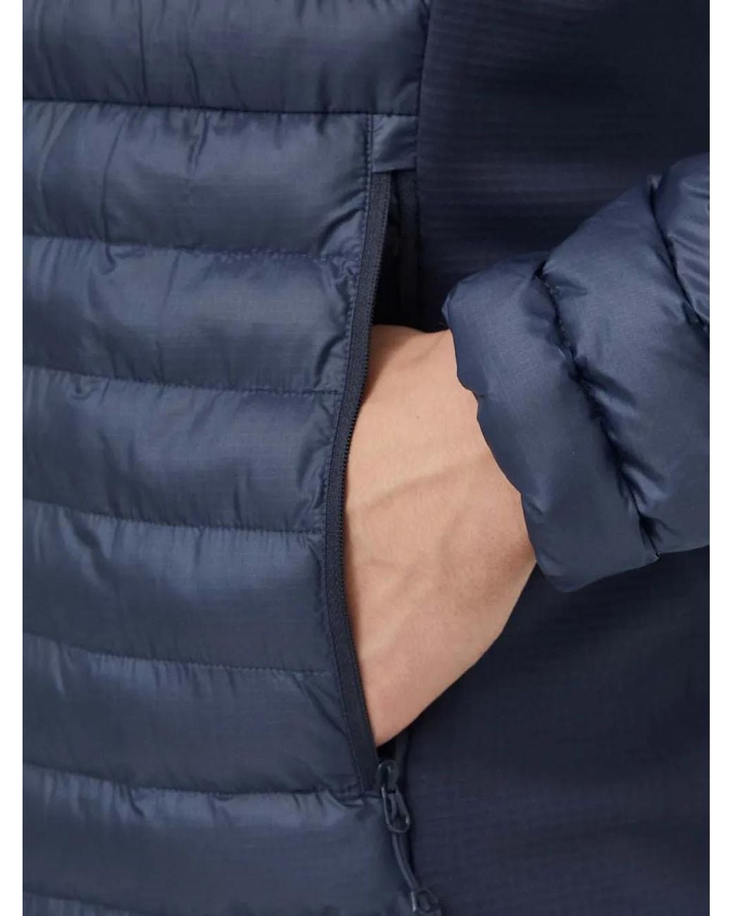 MONTANÉ Blue Quilted Hooded Performance Jacket for men